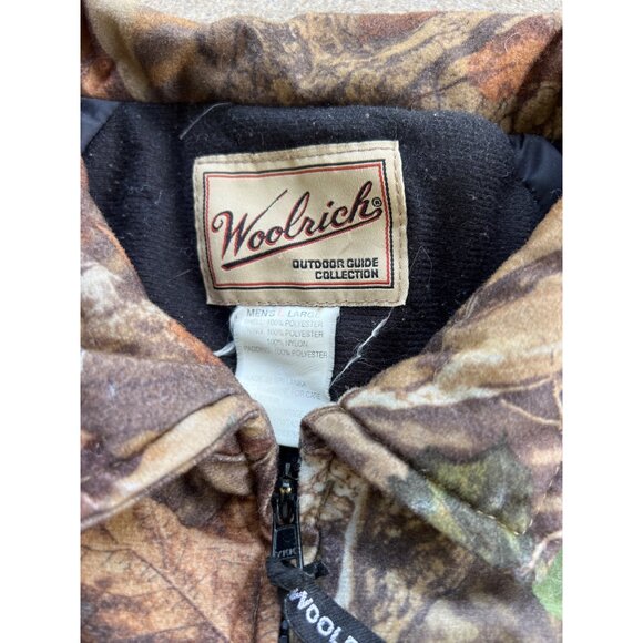 Vintage Woolrich Mens Large Camouflage Outdoor Jacket With Advantage Timber Y3 - Picture 3 of 5